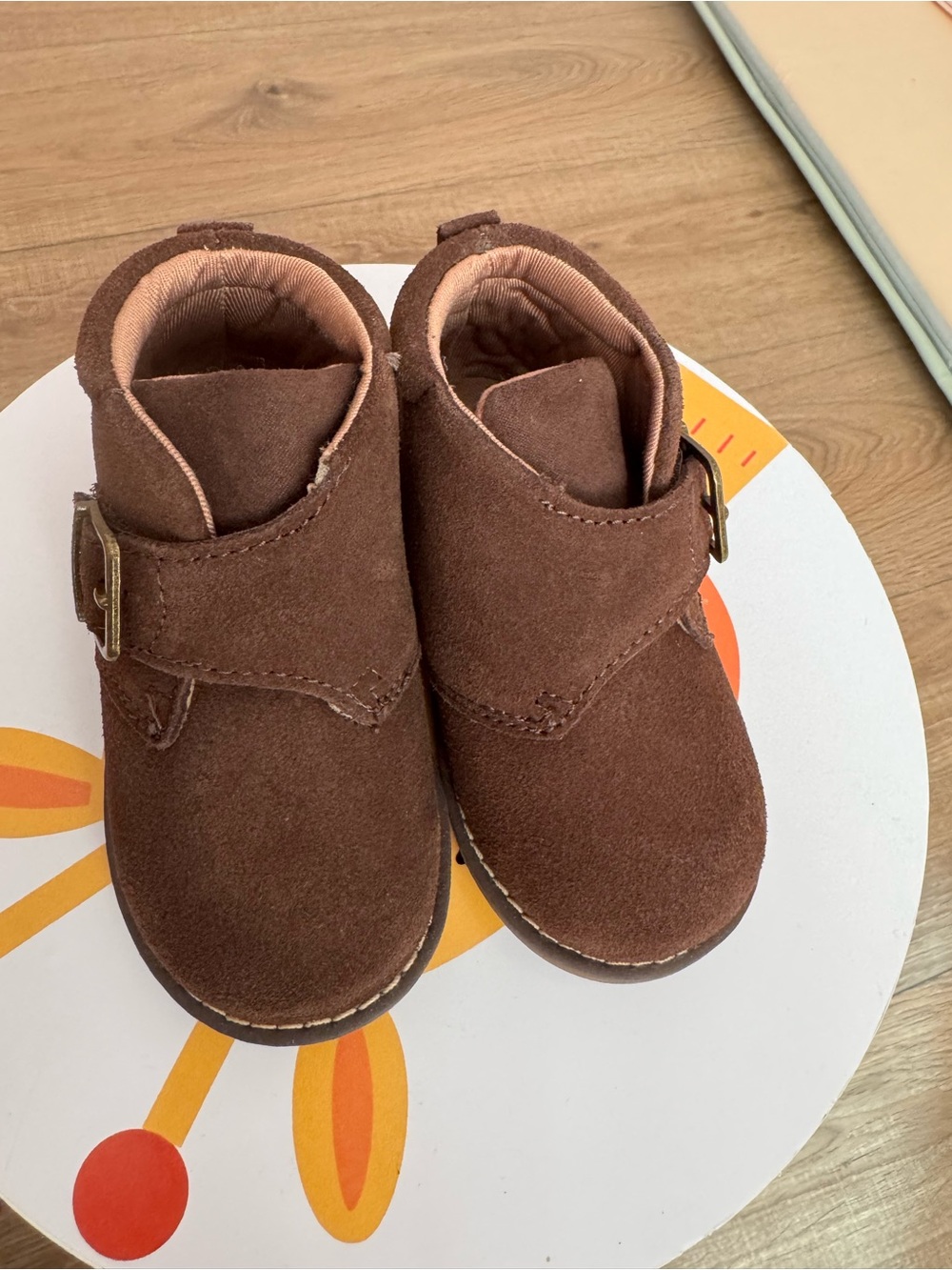 Kids Stride Rite Brown Suede Ankle Boots